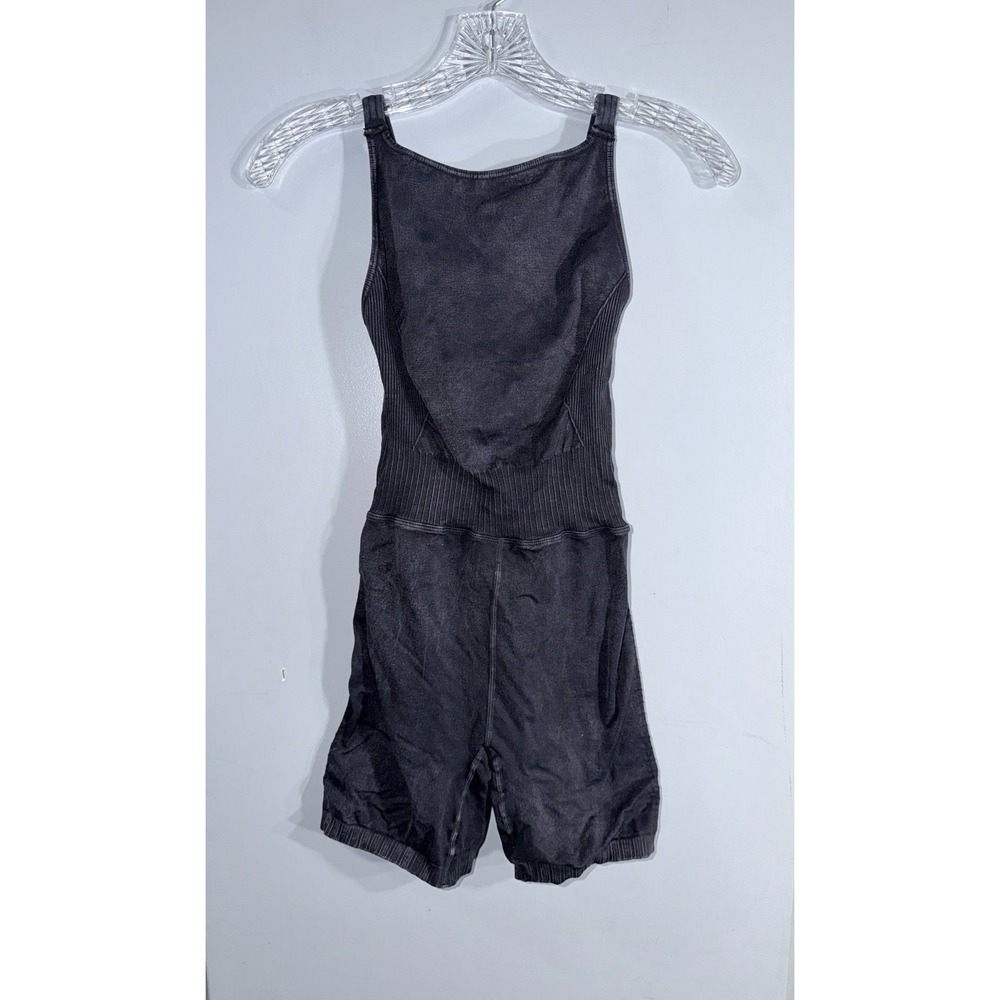 Free People movement good karma runsie black mineral wash size XS